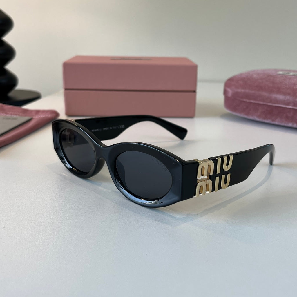 Miu Miu Cat-Eye Black Lens Sunglasses for Men & Women - 358666 - detail image 3