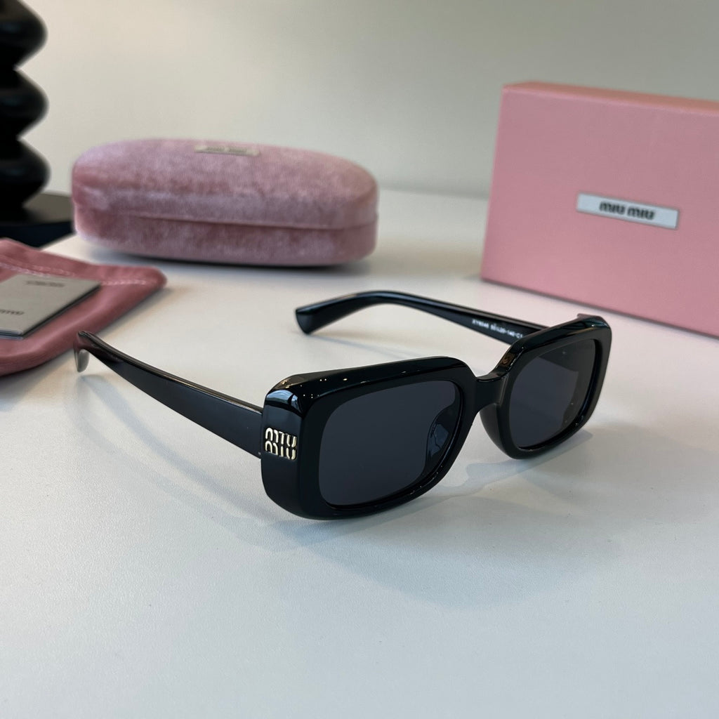 Miu Miu Fashion Black Lens Sunglasses for Men & Women - 358669