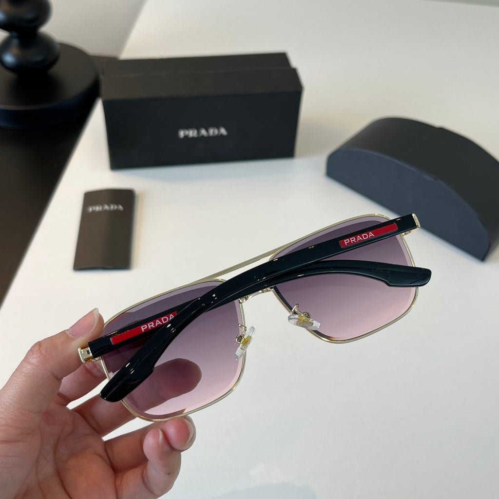 Prada Polarized Fashion Silver Lens Sunglasses for Men - 432135 - detail image 8