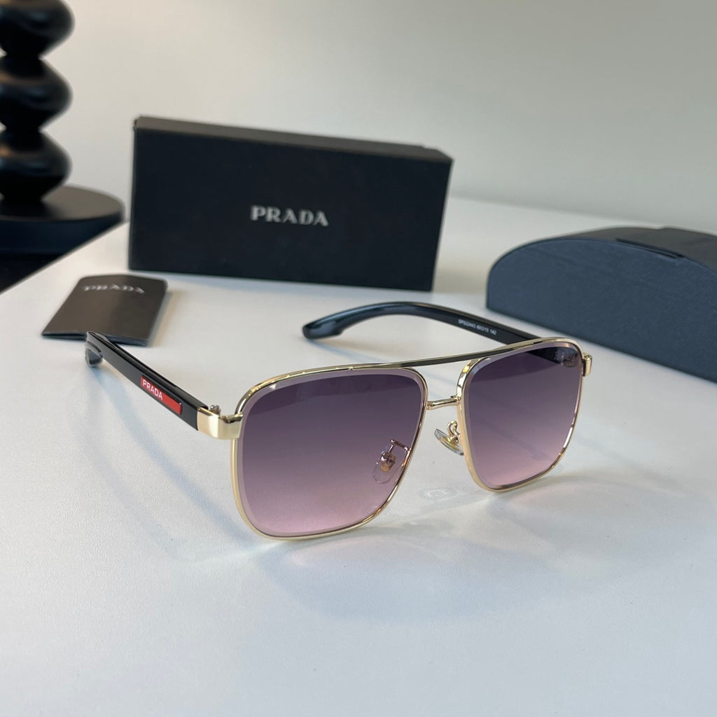 Prada Polarized Fashion Silver Lens Sunglasses for Men - 465720