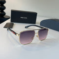 Prada Polarized Fashion Silver Lens Sunglasses for Men - 358366