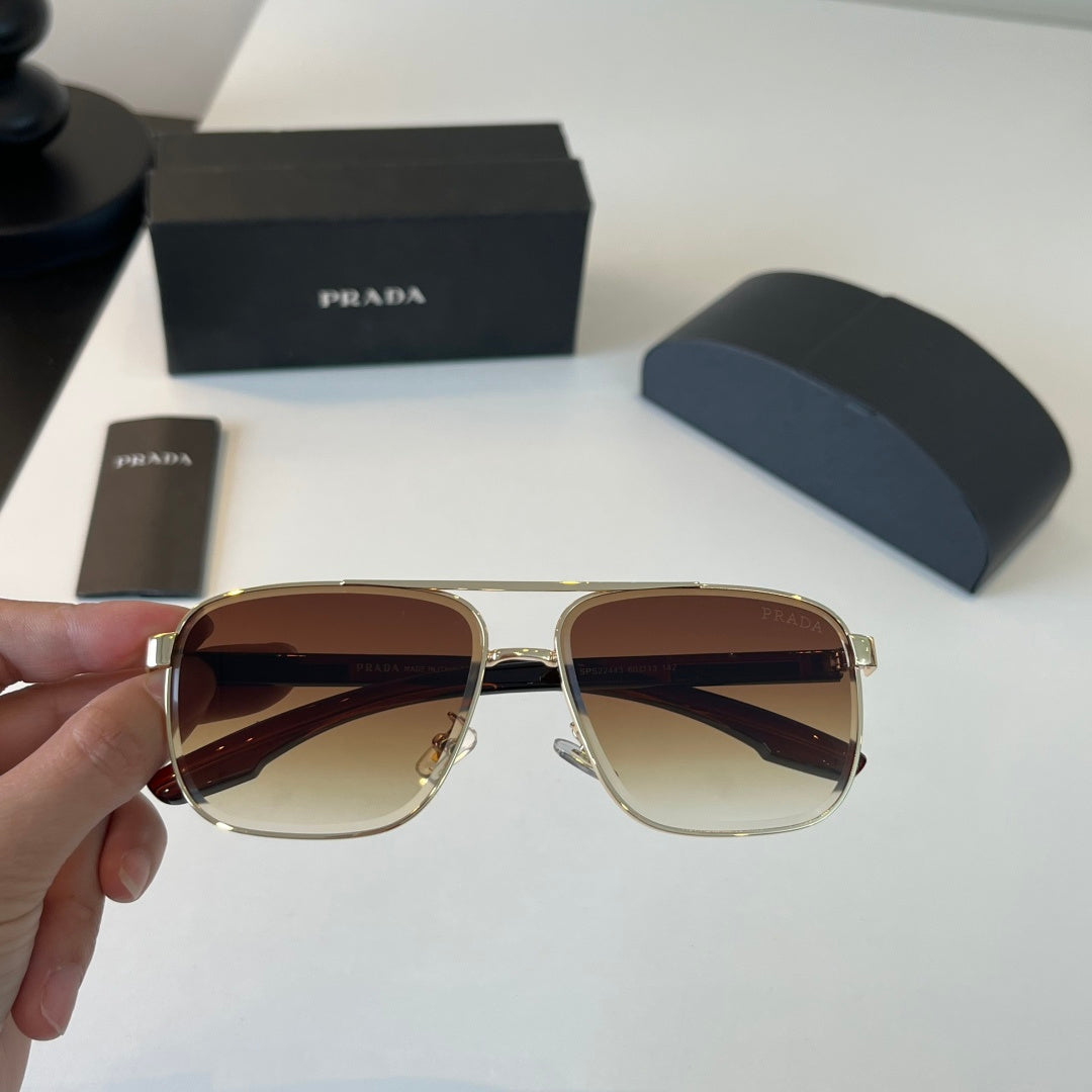 Prada Polarized Fashion Brown Lens Sunglasses for Men - 465721 - detail image 5