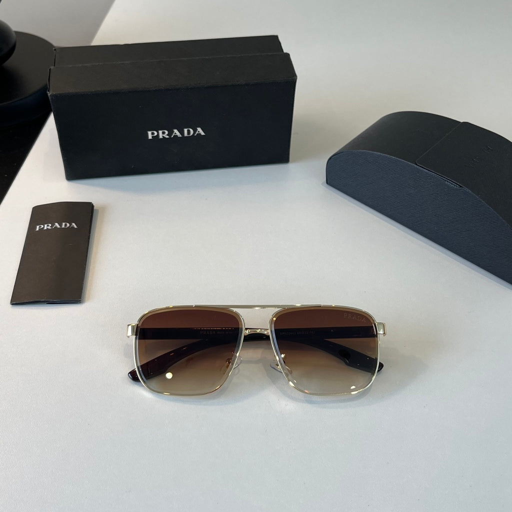 Prada Polarized Fashion Brown Lens Sunglasses for Men - 465721 - detail image 4