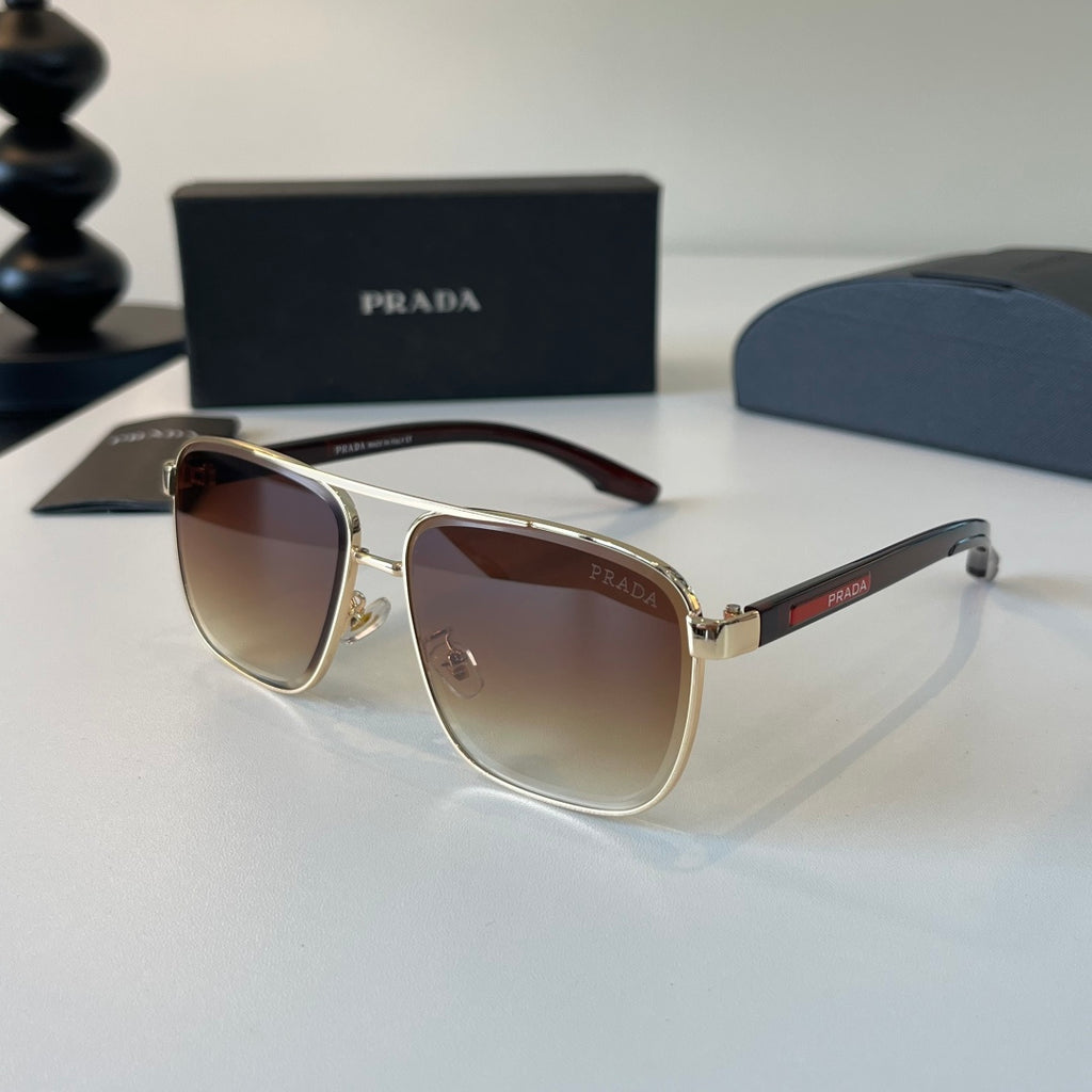 Prada Polarized Fashion Brown Lens Sunglasses for Men - 358367 - detail image 3
