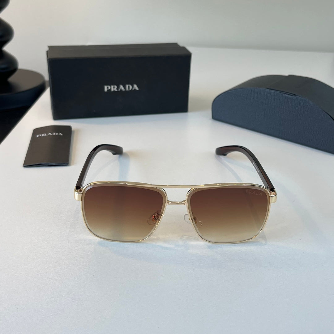 Prada Polarized Fashion Brown Lens Sunglasses for Men - 465721 - detail image 2