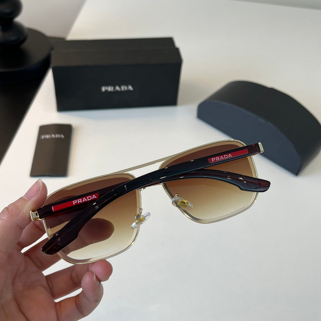 Prada Polarized Fashion Brown Lens Sunglasses for Men - 465721 - detail image 8