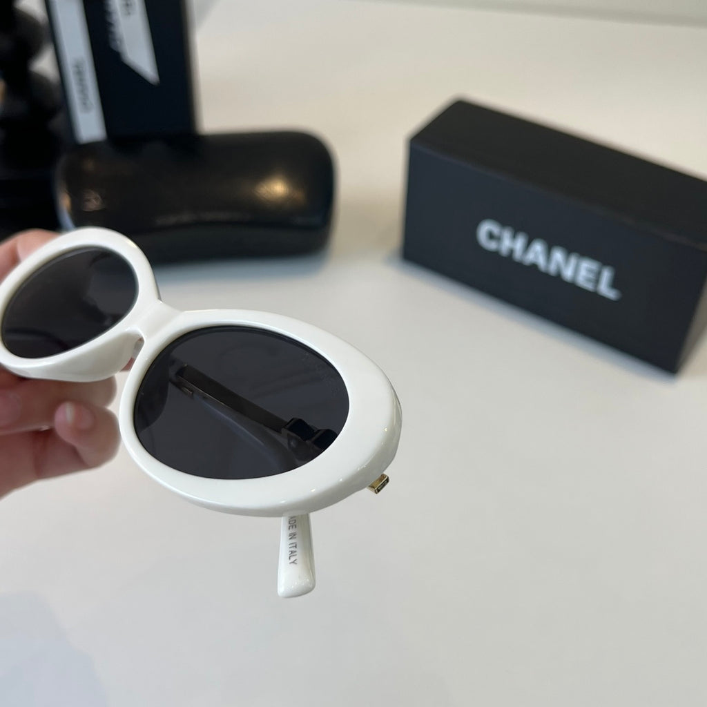 Chanel Cat-Eye Silver Lens Sunglasses for Men & Women - 431520 - detail image 6