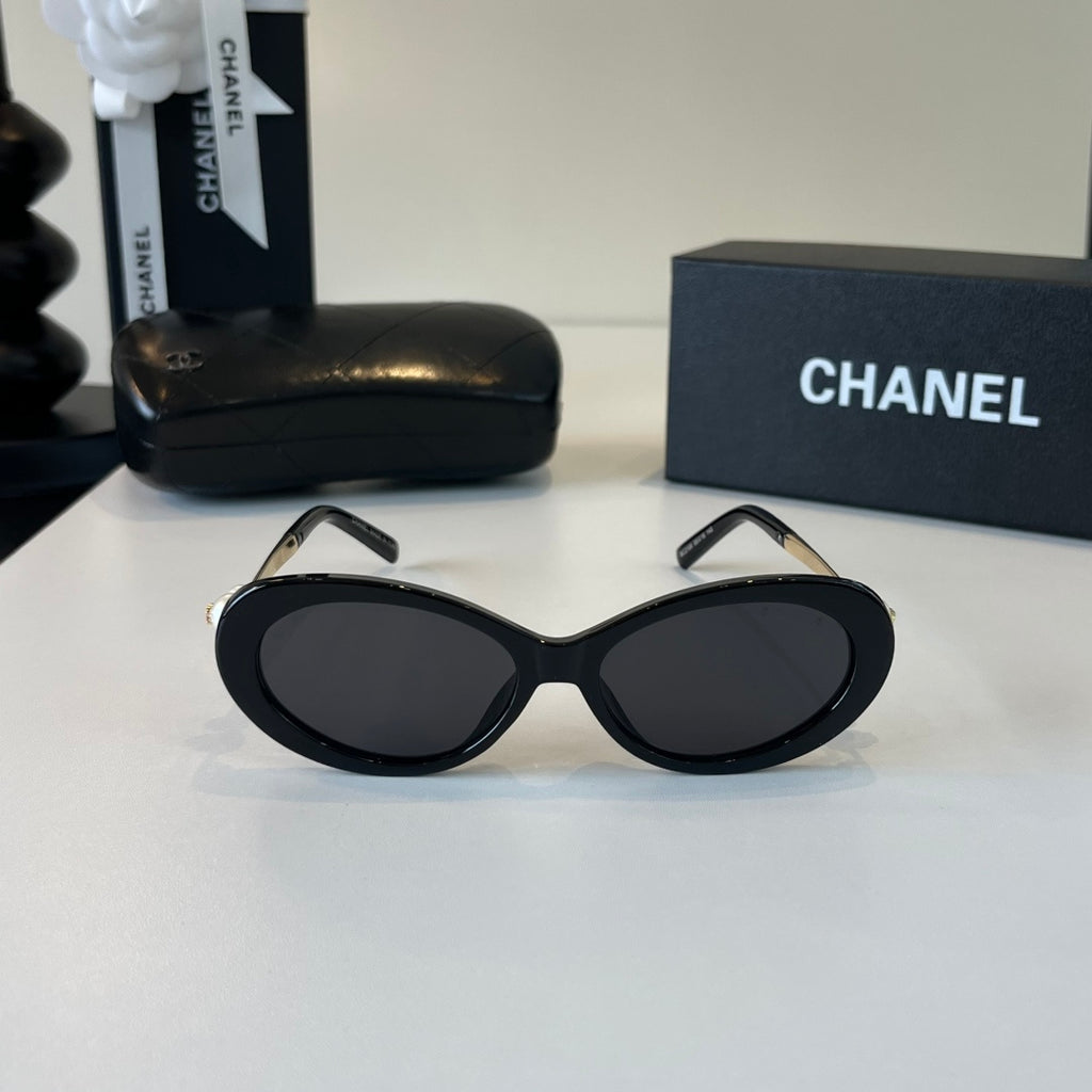 Chanel Cat-Eye Black Lens Sunglasses for Men & Women - 371770 - detail image 2