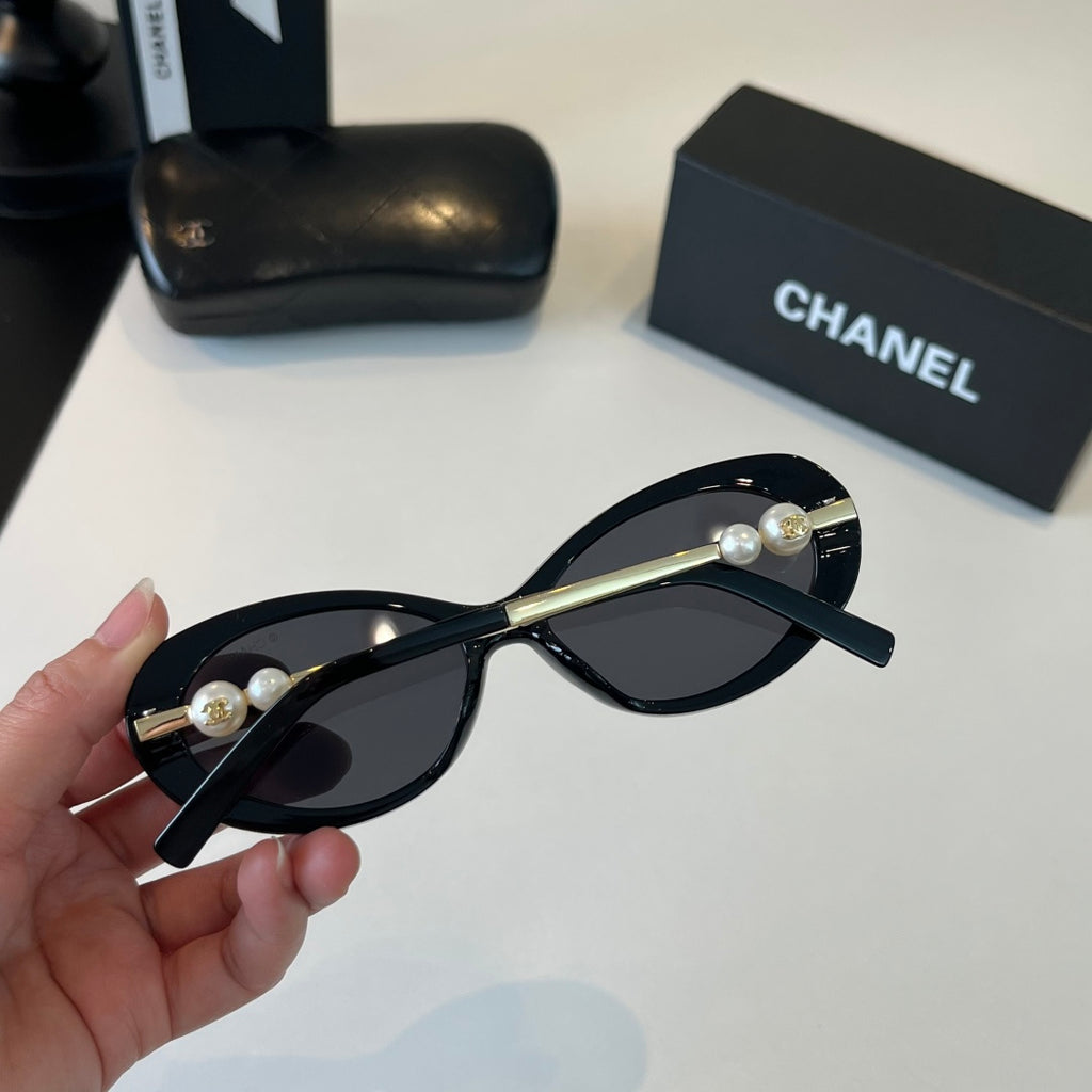 Chanel Cat-Eye Black Lens Sunglasses for Men & Women - 371770 - detail image 8