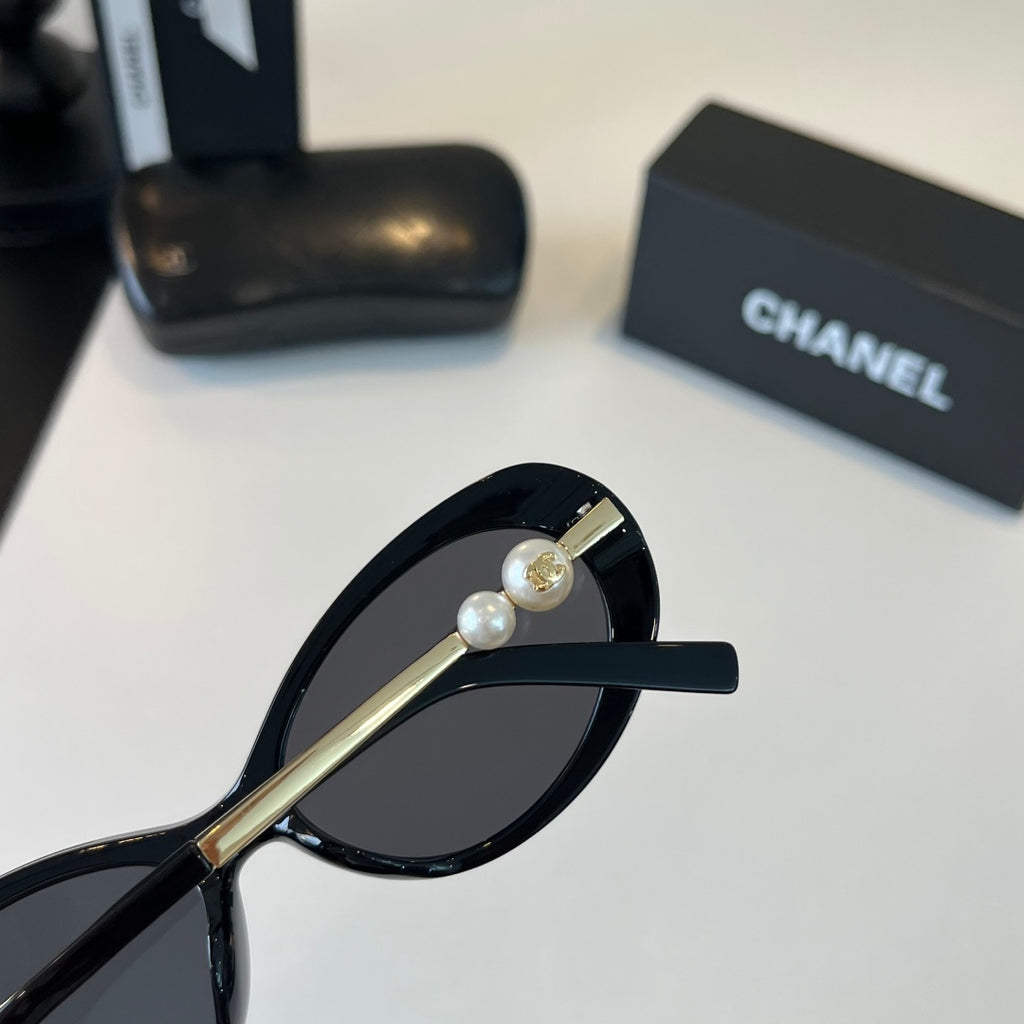 Chanel Cat-Eye Black Lens Sunglasses for Men & Women - 431524 - detail image 7