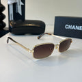 Chanel Metal Fashion Brown Lens Sunglasses for Men & Women - 431532