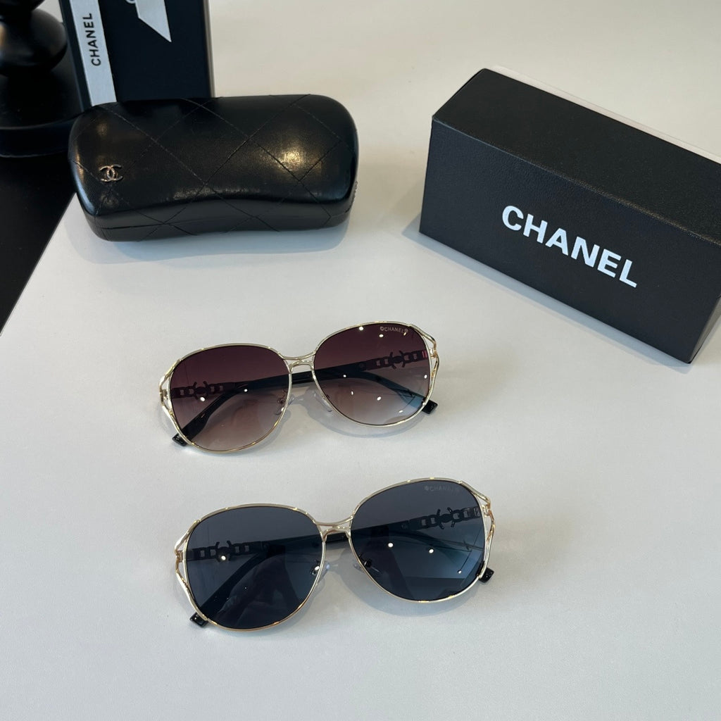 Chanel Metal Fashion Silver Lens Sunglasses for Women - 371774 - detail image 9