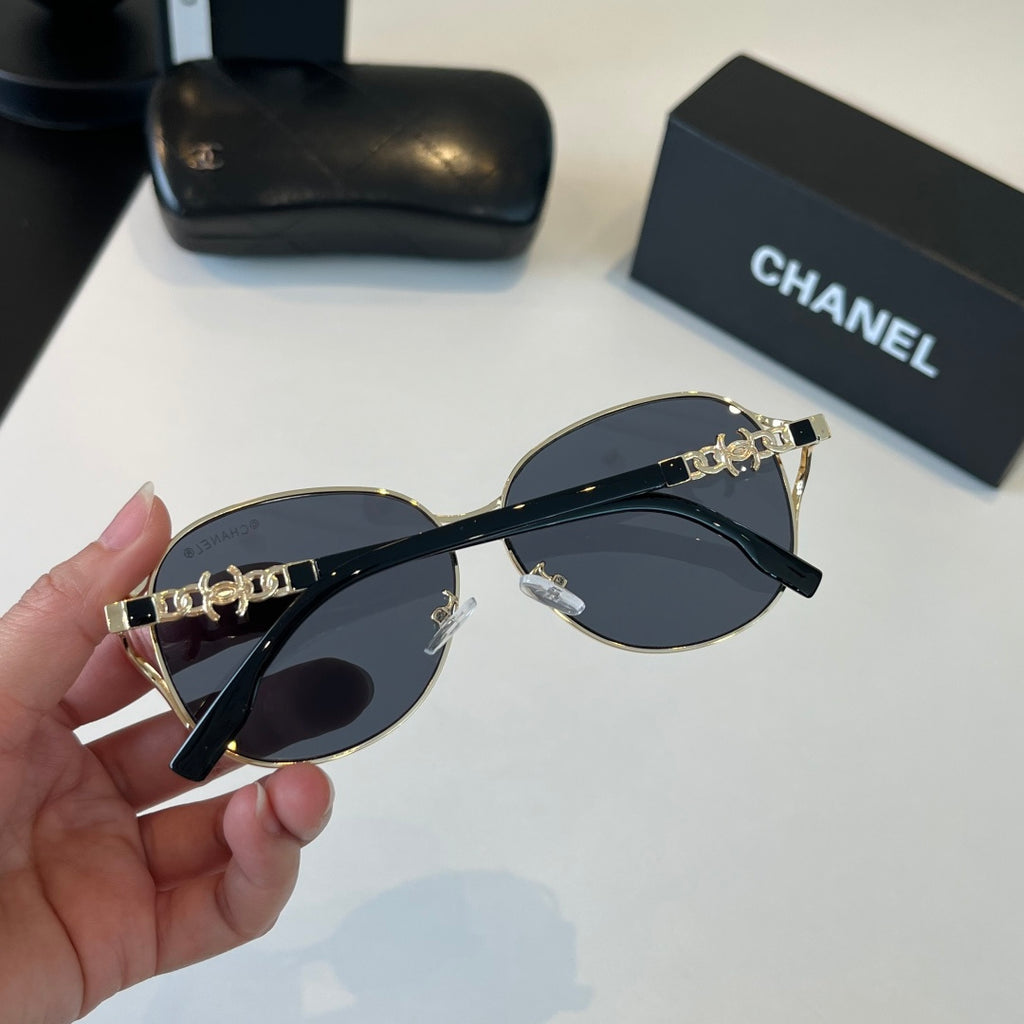 Chanel Metal Fashion Silver Lens Sunglasses for Women - 371773 - detail image 9