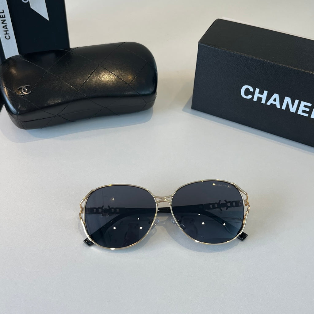 Chanel Metal Fashion Silver Lens Sunglasses for Women - 371773 - detail image 5