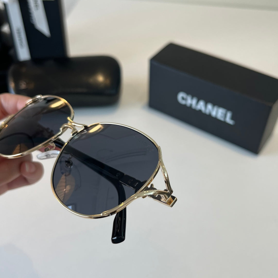 Chanel Metal Fashion Silver Lens Sunglasses for Women - 431527 - detail image 7