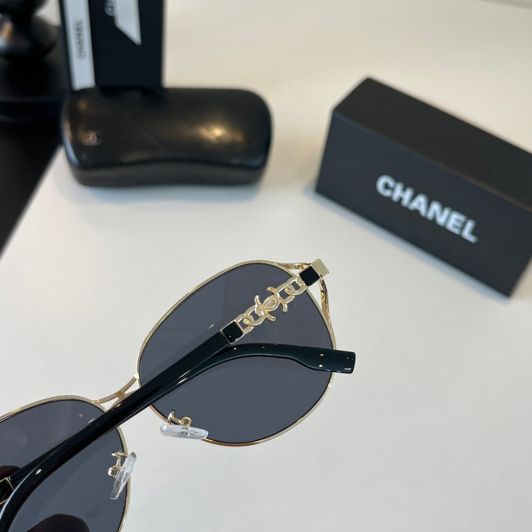 Chanel Metal Fashion Silver Lens Sunglasses for Women - 371773 - detail image 8