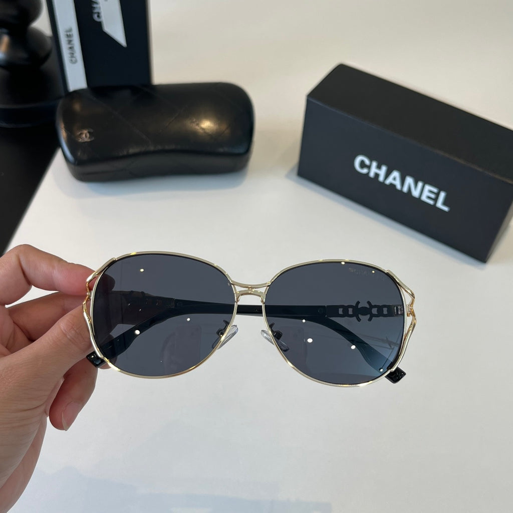 Chanel Metal Fashion Silver Lens Sunglasses for Women - 371773 - detail image 6