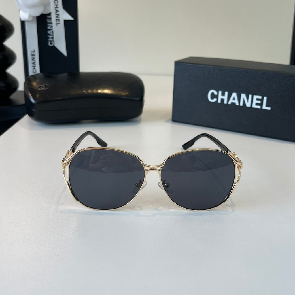 Chanel Metal Fashion Silver Lens Sunglasses for Women - 371773 - detail image 2