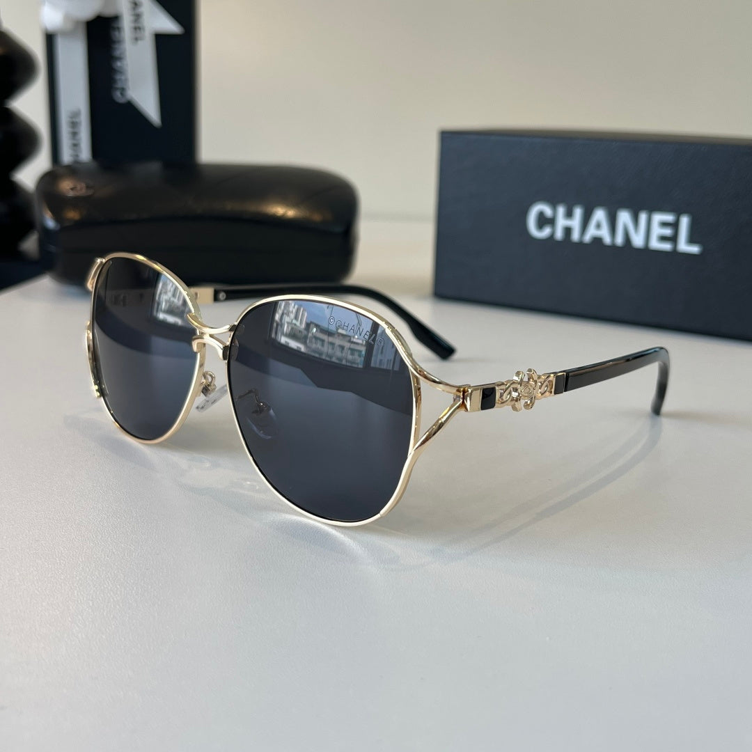 Chanel Metal Fashion Silver Lens Sunglasses for Women - 371773 - detail image 3