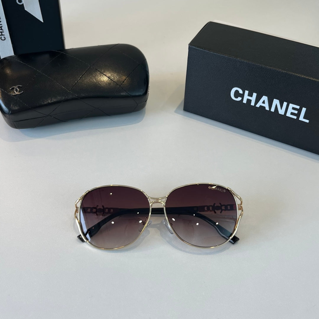Chanel Metal Fashion Silver Lens Sunglasses for Women - 371774 - detail image 4