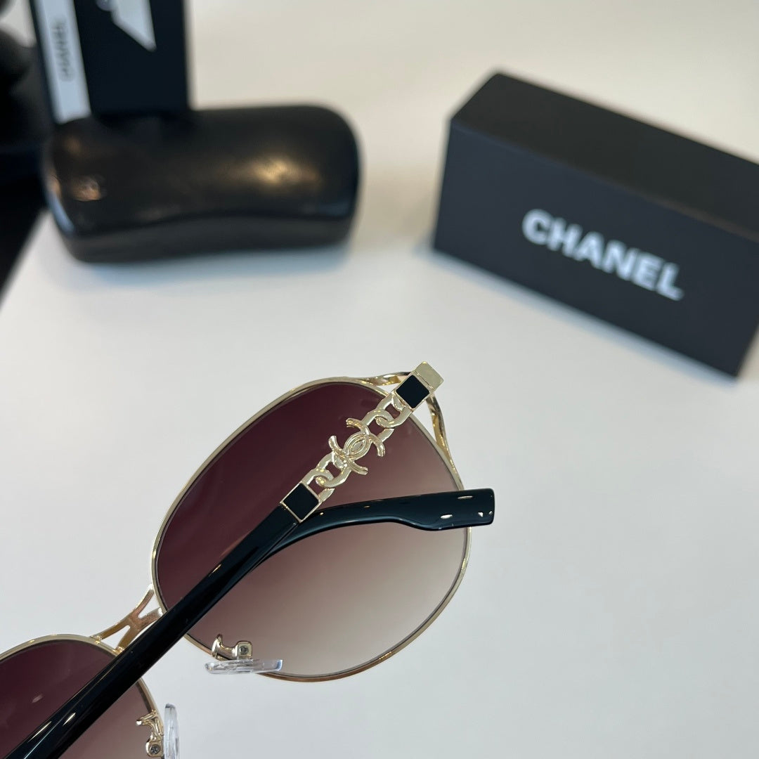 Chanel Metal Fashion Silver Lens Sunglasses for Women - 431528 - detail image 7