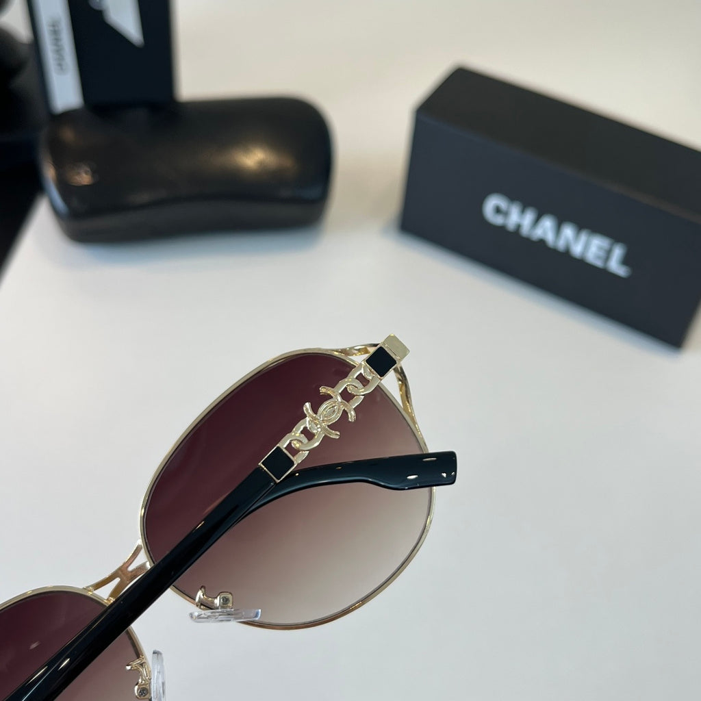 Chanel Metal Fashion Silver Lens Sunglasses for Women - 371774 - detail image 7
