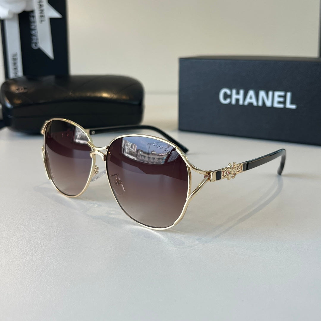 Chanel Metal Fashion Silver Lens Sunglasses for Women - 371774 - detail image 3