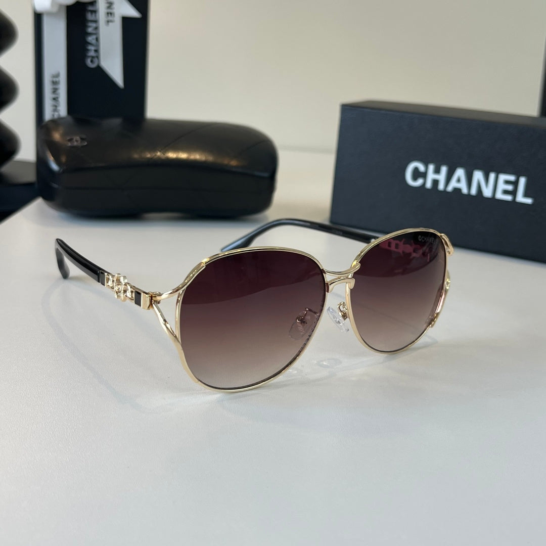 Chanel Metal Fashion Silver Lens Sunglasses for Women - 371774