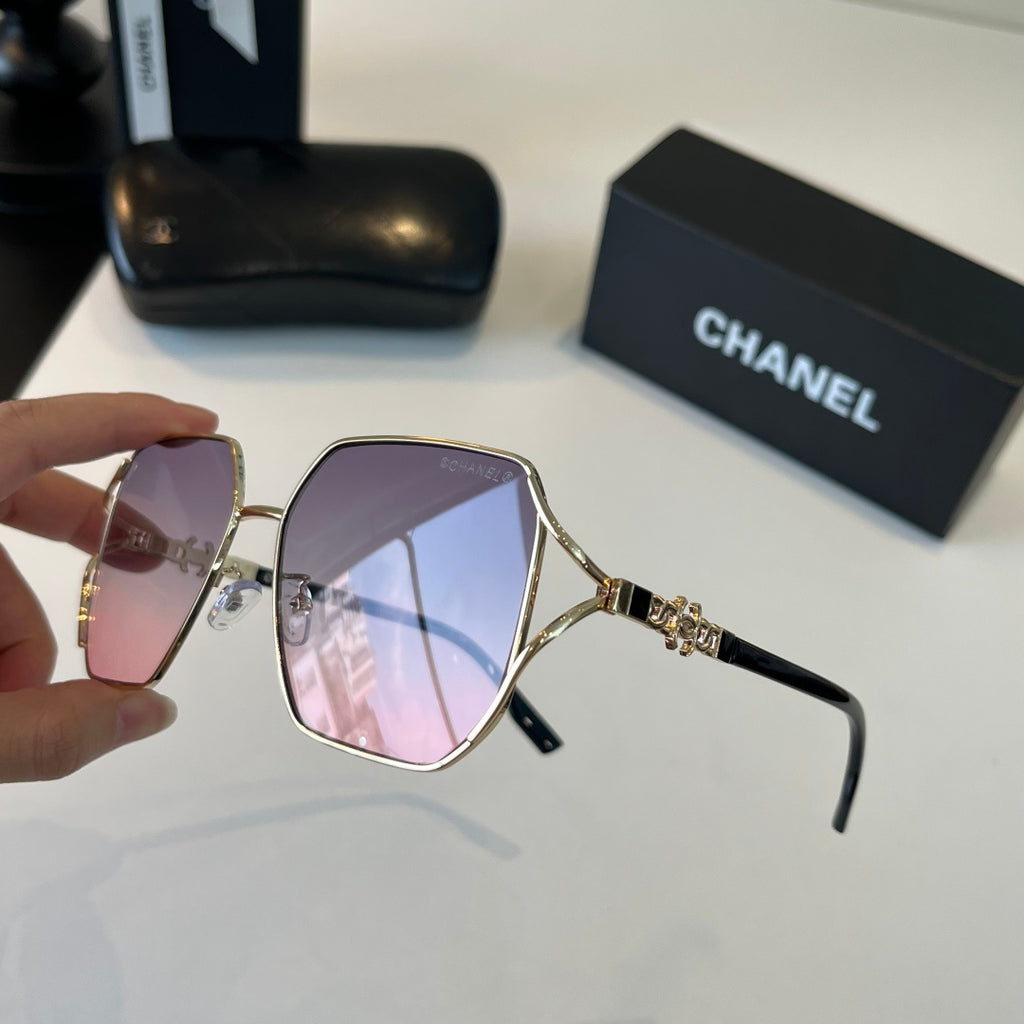 Chanel Metal Fashion Silver Lens Sunglasses for Women - 371775 - detail image 8