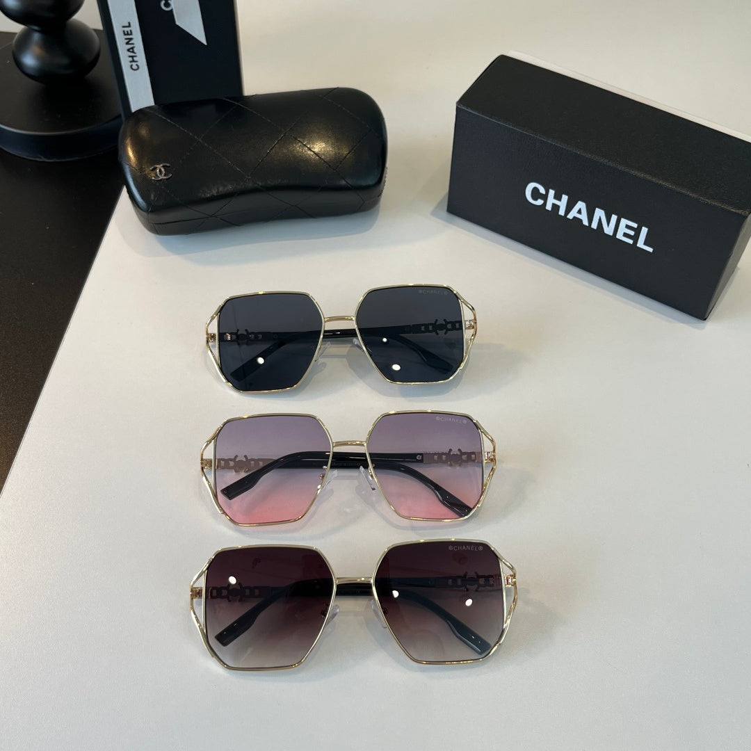 Chanel Metal Fashion Silver Lens Sunglasses for Women - 371775 - detail image 7