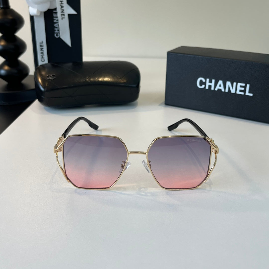 Chanel Metal Fashion Silver Lens Sunglasses for Women - 371775