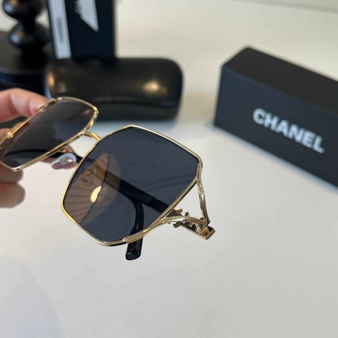 Chanel Metal Fashion Silver Lens Sunglasses for Women - 371776 - detail image 6