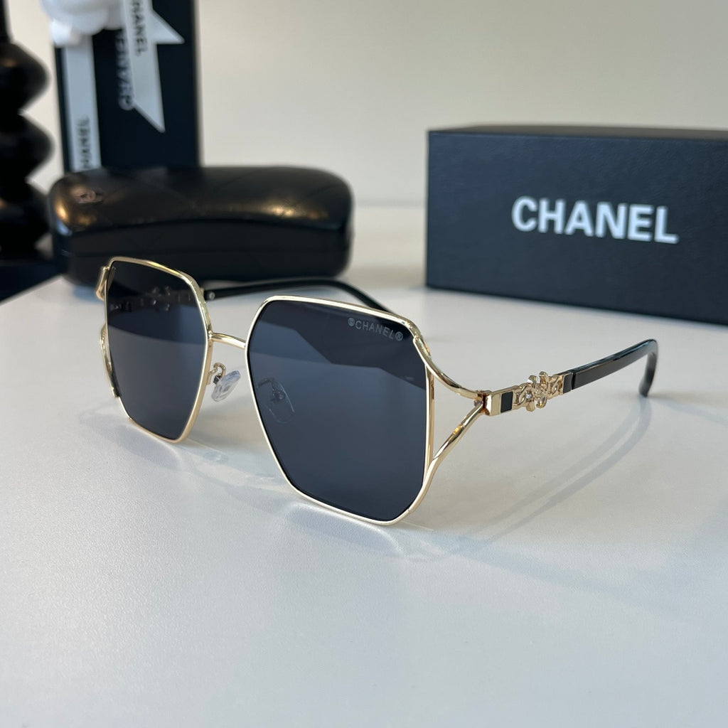 Chanel Metal Fashion Silver Lens Sunglasses for Women - 371776 - detail image 3