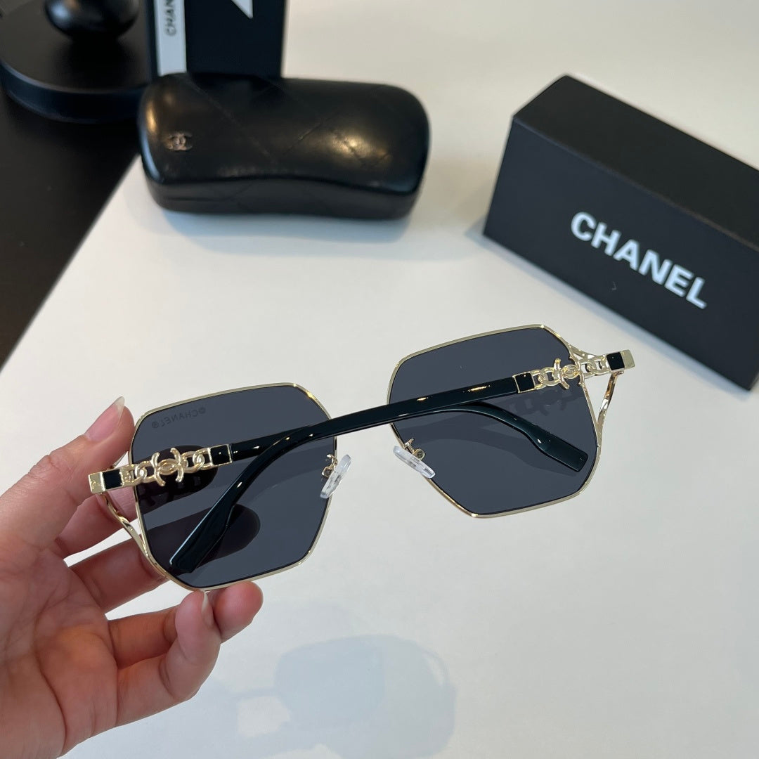 Chanel Metal Fashion Silver Lens Sunglasses for Women - 371776 - detail image 8