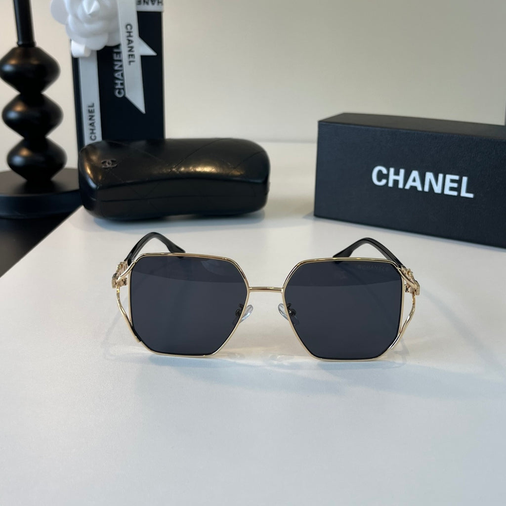 Chanel Metal Fashion Silver Lens Sunglasses for Women - 371776 - detail image 2