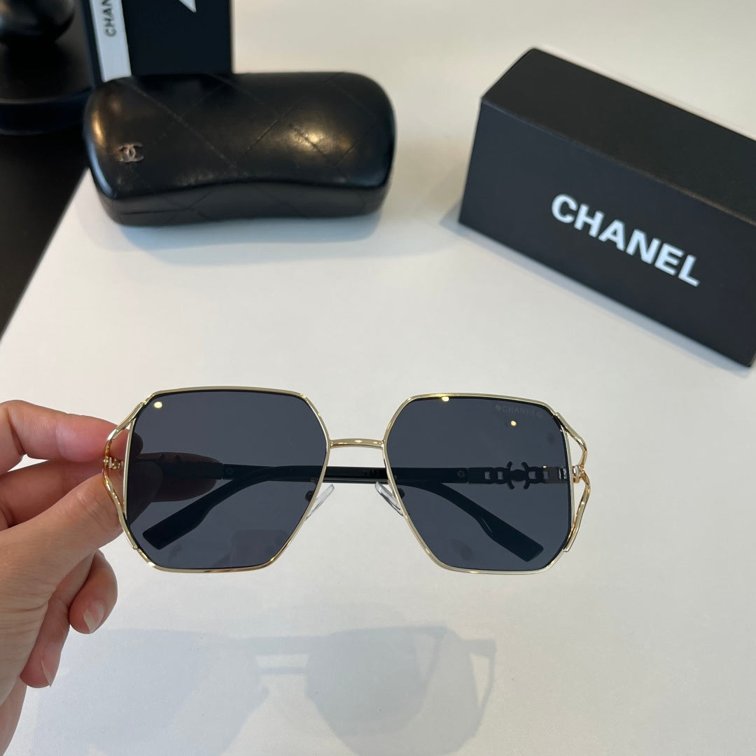 Chanel Metal Fashion Silver Lens Sunglasses for Women - 371776 - detail image 5