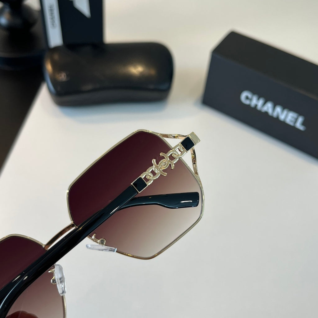 Chanel Metal Fashion Silver Lens Sunglasses for Women - 371777 - detail image 7