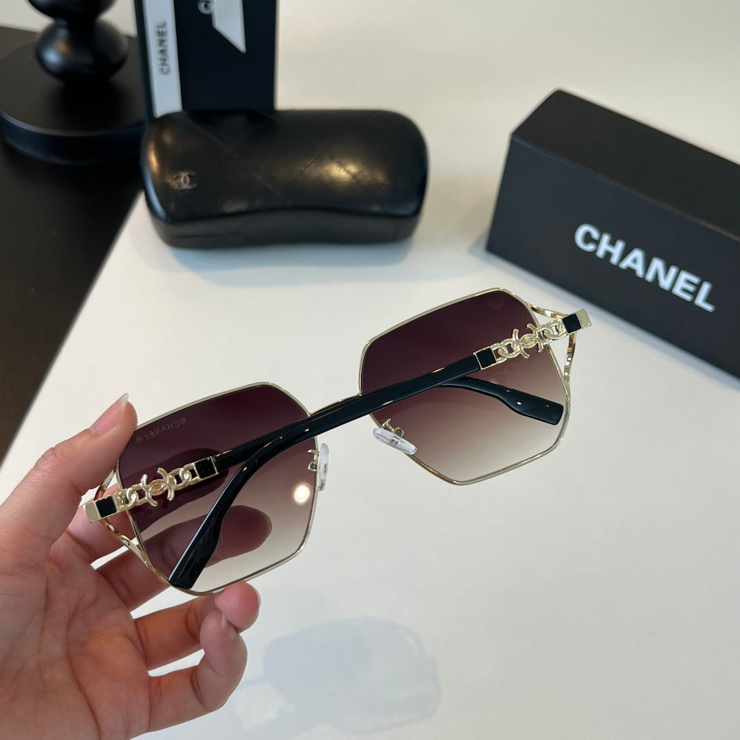 Chanel Metal Fashion Silver Lens Sunglasses for Women - 371777 - detail image 8