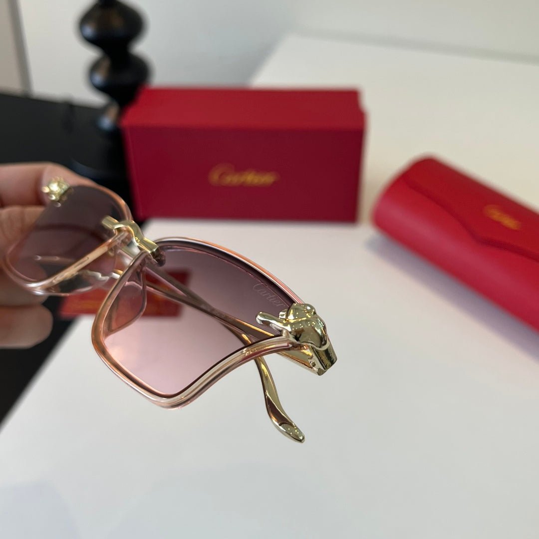 Cartier Lightweight Metal Rimless Silver Lens Sunglasses for Men & Wo - 432292 - detail image 6