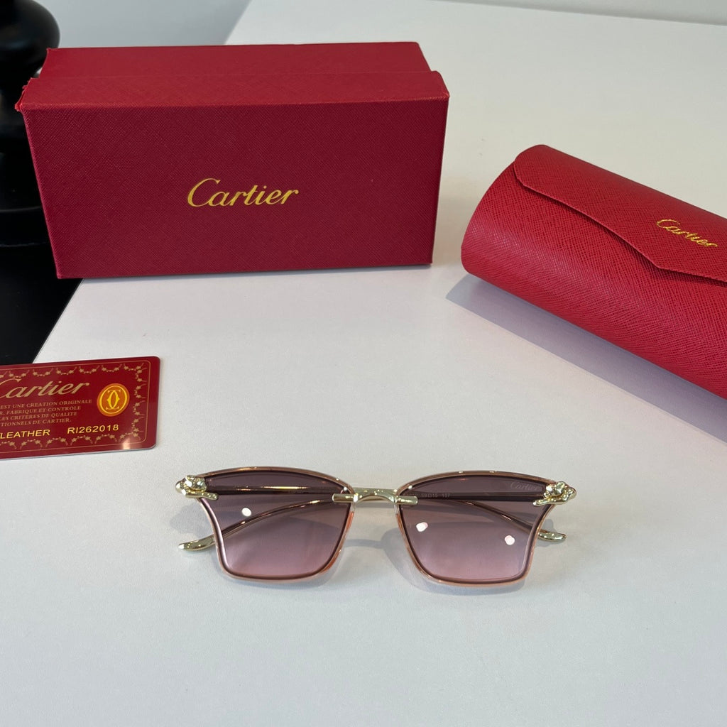 Cartier Lightweight Metal Rimless Silver Lens Sunglasses for Men & Wo - 487324 - detail image 4