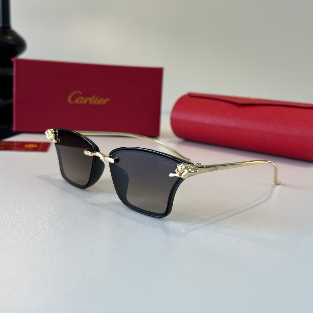 Cartier Lightweight Metal Rimless Silver Lens Sunglasses for Men & Wo - 415917 - detail image 3