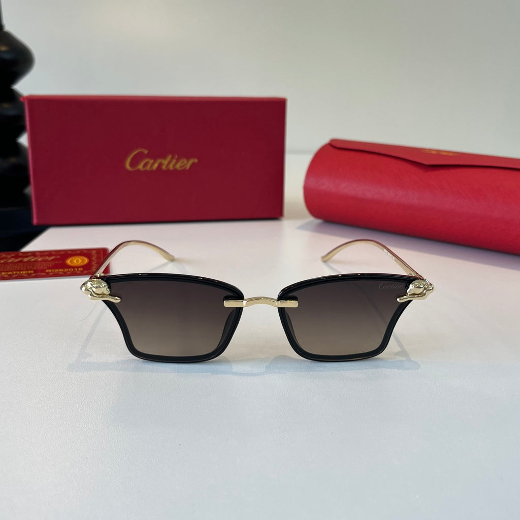 Cartier Lightweight Metal Rimless Silver Lens Sunglasses for Men & Wo - 415917 - detail image 2