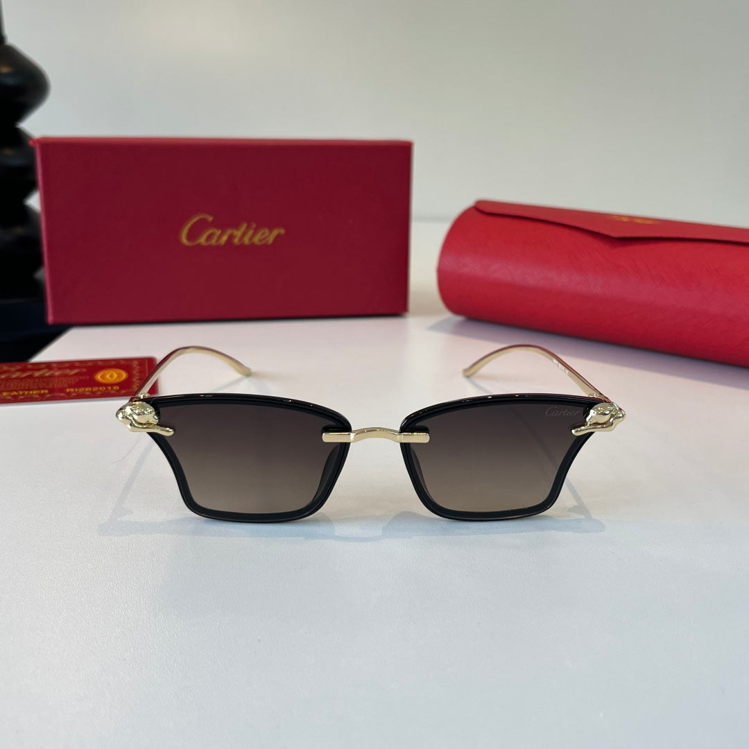 Cartier Lightweight Metal Rimless Silver Lens Sunglasses for Men & Wo - 415917 - detail image 2