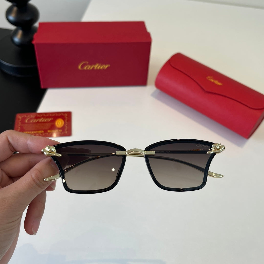 Cartier Lightweight Metal Rimless Silver Lens Sunglasses for Men & Wo - 415917 - detail image 5