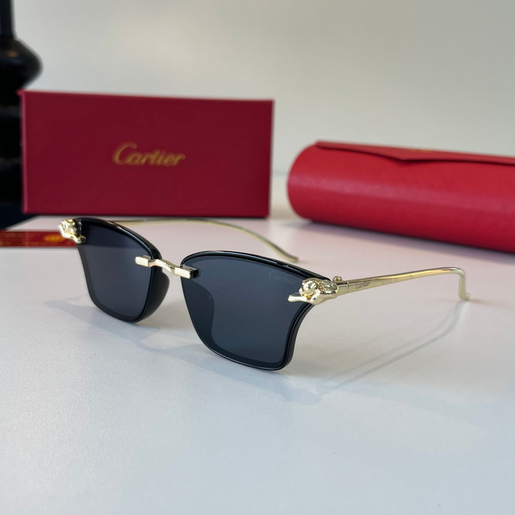 Cartier Lightweight Metal Rimless Silver Lens Sunglasses for Men & Wo - 487326 - detail image 3