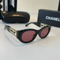 Chanel Fashion Red Lens Sunglasses for Men & Women - 415332