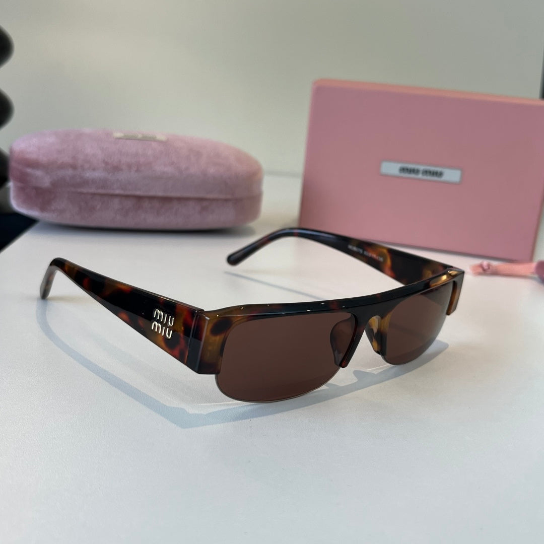 Miu Miu Fashion Black Lens Sunglasses for Men & Women - 416212
