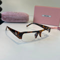 Miu Miu Fashion Silver Lens Sunglasses for Men & Women - 416213