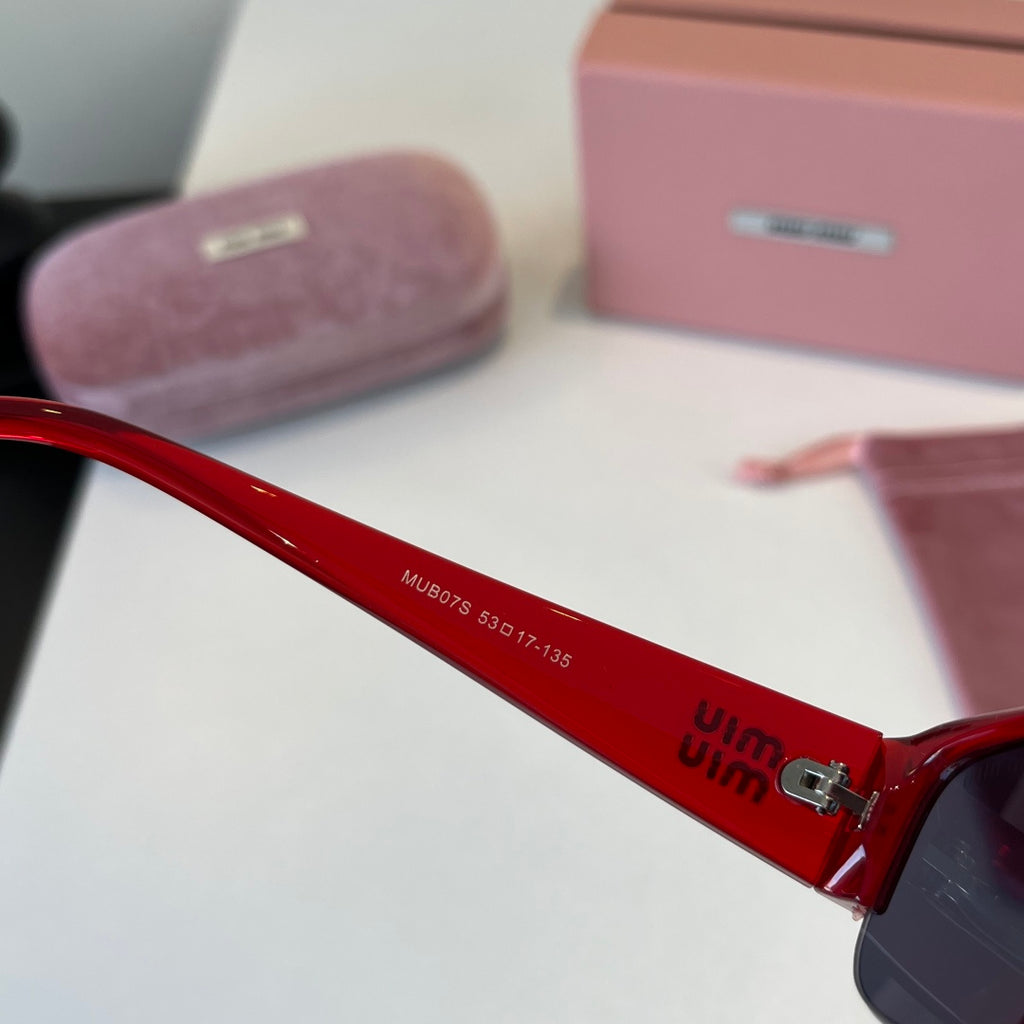 Miu Miu Fashion Red Lens Sunglasses for Men & Women - 382968 - detail image 8