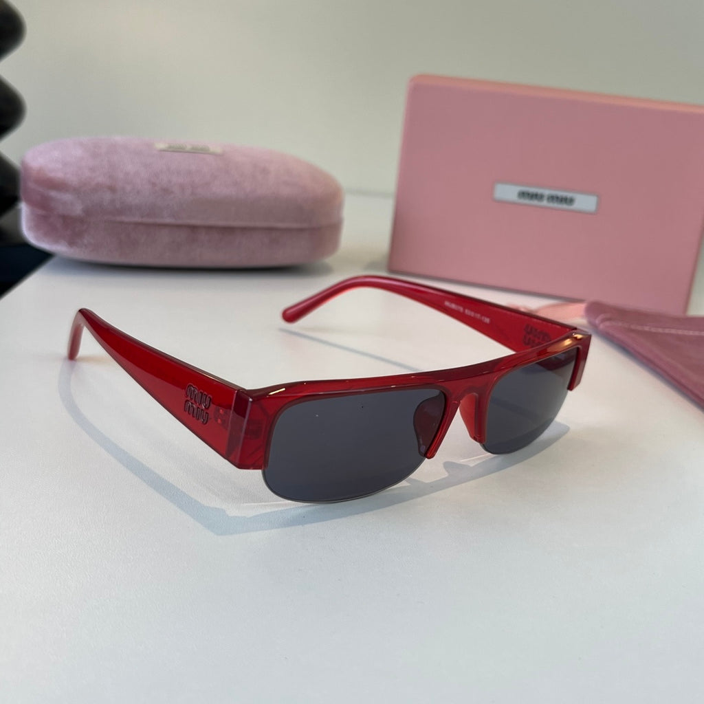 Miu Miu Fashion Red Lens Sunglasses for Men & Women - 382968